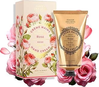 Panier des Sens – Rose Hand Cream - Hand Cream for very Dry Hands and Skin – for Women and Men - With Shea Butter & Olive Oil - Vegan Made in France 97% Natural Ingredients - 75ml