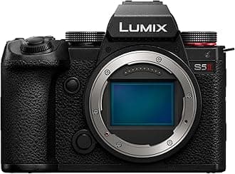 LUMIX S5II Mirrorless Camera, 24.2MP Full Frame with Phase Hybrid AF, New Active I.S. Technology, Unlimited 4:2:2 10-bit Recording - DC-S5M2BODY Black