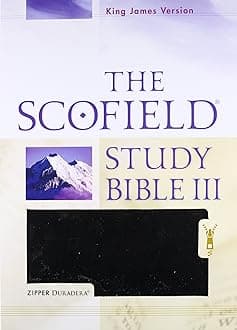 The Scofield® Study Bible III, KJV: New King James Version, The Scofield Study Bible III, Zipper Duradera Black