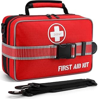 Comprehensive Premium 430 Piece Emergency First Aid Kit, Large Medical Kits for Home, Car, Camping, Travel, Hiking, Truck, Sports & Outdoor Emergencies, Businesses & Home Medical Supplies (Large)