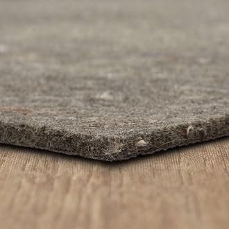 Mohawk Home Non Slip Rug Pad 8' 4" x 10' 2" - 3/8" Thick Felt + Latex Rubber Gripper - Dual Surface Cushion for Hardwood, Carpet, Tile Floors, Made in USA