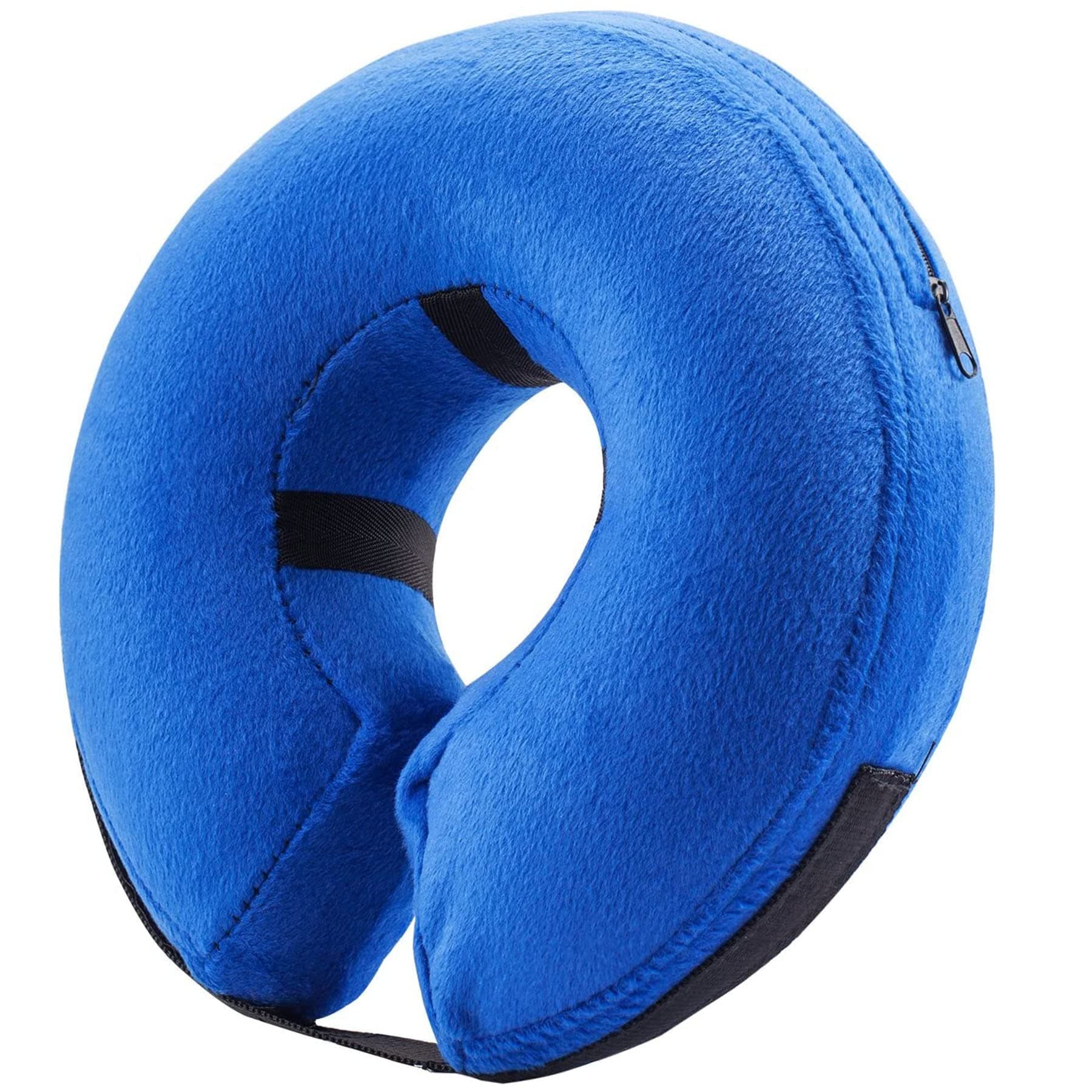Inflatable Dog Cone Collar Alternative, Soft Dog Cone for Small Medium Large Dogs and Cats, Neck Recovery ECollar Donut Collar After Surgery (Large, Blue)