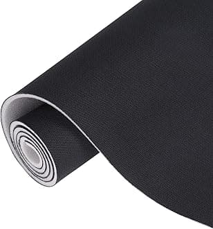 Auto Headliner Fabric Mesh Type 60" Wx24 L with Foam Backing Interior Replacement Headliner Material, for All Vehicles RV Boat Home Roof Upholstery Fabric, Black