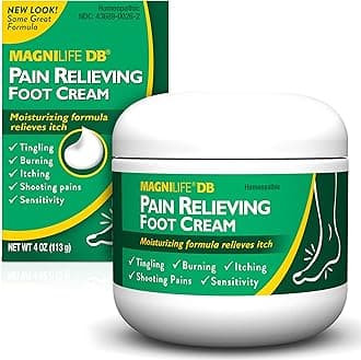 MagniLife DB Foot Cream, Calming Relief for Burning, Tingling, Shooting & Stabbing Foot Sensations - Soothes Dry, Cracked, Itchy, Sensitive Skin (4 oz Jar)