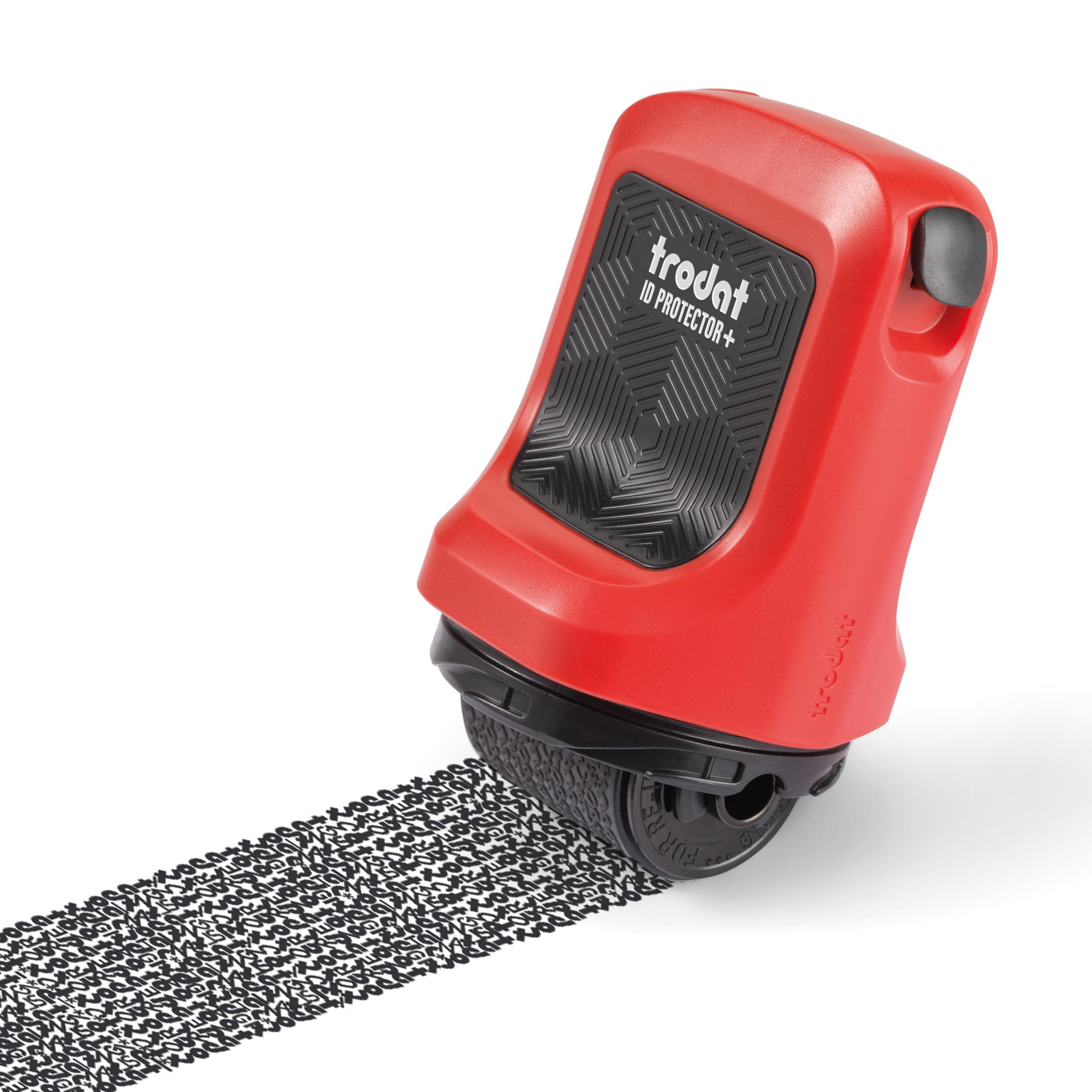 ID Protector+ 3-in-1 Privacy Roller Stamp with Box Opener & Letter Opener – Identity Theft Protection Roller with 1-Inch Wide Coverage, Refillable Ink & Glossy Paper Compatible