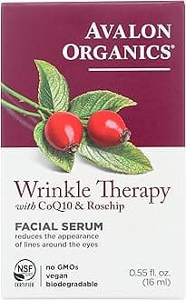 Avalon Organics Wrinkle Therapy Facial Serum, 0.55 Fluid Ounce