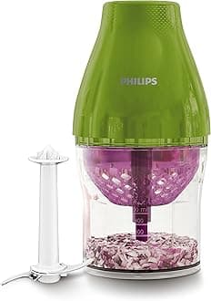 Philips Kitchen Appliances MultiChopper with Chop Drop Technology, Green, HR2505/32, 1.1l