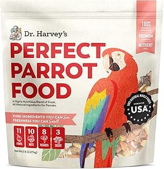 Perfect Blend Natural Food for Large Parrots, 5-Pound Bag, All Life Stages, Dry, bird