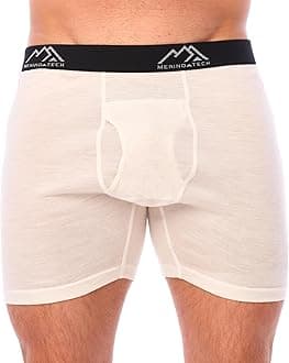 Merino.techMerino Wool Men's Underwear - 100% Merino Wool Base Layer Boxer Briefs for Men