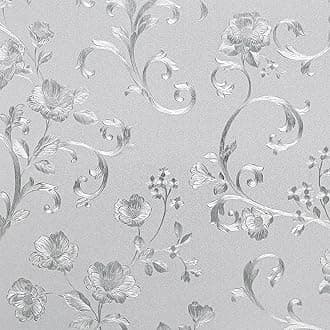 Window Film Privacy Window Film Privacy Film for Glass Windows, No Glue Anti UV Self Adhesive Sun Block Decorative Stickers for Glass Privacy, Static Cling for Bathroom and Door 44X200CM