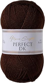 Utopia Crafts DK Double Knitting Yarn, 100g (Coffee Bean)