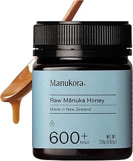 UMF 16+/MGO 600+ Raw Manuka Honey (250g/8.8oz) Authentic Non-GMO New Zealand Honey, UMF & MGO Certified, Traceable from Hive to Hand