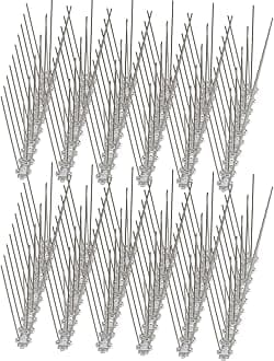 YODEN Bird Spikes (10 Pack) Stainless Steel Pigeon Spikes Powerful Deterrent To Birds, Crows And Woodpeckers, For Gardens And Windows Per Piece25 Cm
