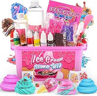 Slime Kits for Kids - Ice Cream Slime Making Kit for Boys & Girls Aged 6-12