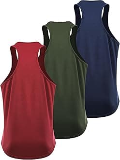 NELEUS Men's 3 Pack Running Tank Top Dry Fit Y-Back Athletic Workout Tank Tops