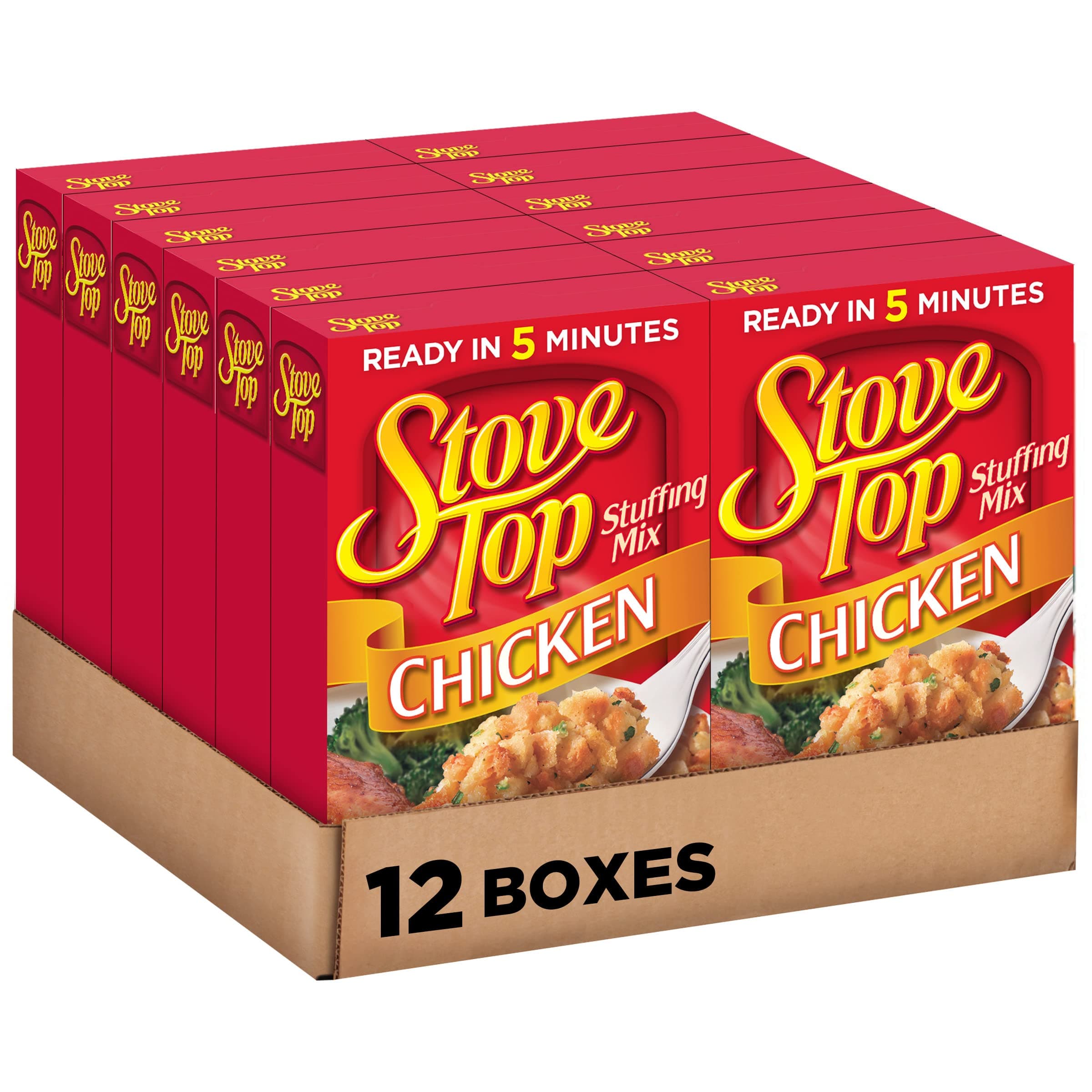 Stove Top Chicken Stuffing Mix (6 oz Boxes, Pack of 12)