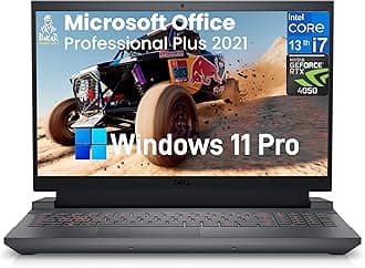 DellG15 5530 Gaming Laptop - 15.6" 360Hz FHD Display, Intel 14-Core i7-13650HX, NVIDIA GeForce RTX 4060, 16GB DDR5, 1TB SSD, WiFi, Backlit Keyboard, Windows 11 Pro
