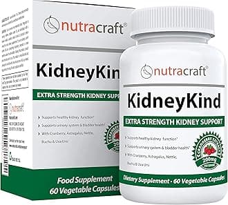 Nutracraft KidneyKind #1 Kidney Support and Detox Supplement | Kidney Cleanse for Bladder & Urinary Health | Buchu, Juniper, Uva Ursi, Cranberry, Nettle Leaf & More | 60 Vege Capsules