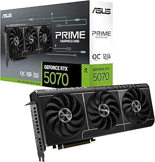ASUS The SFF-Ready Prime GeForce RTX™ 5070 OC Edition 12GB GDDR7 Graphics Card (PCIe® 5.0, 12GB GDDR7, HDMI®/DP 2.1, 2.5-Slot, Axial-tech Fans, Dual BIOS)