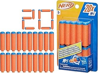 Nerf N Series N1 Darts, Includes 20 Refill Darts, Compatible Only with Nerf N Series Blasters, Outdoor Games, Ages 8+