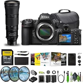 NikonZ8 Professional Full Frame Mirrorless 8K Video & Stills Hybrid FX Camera + EN-EL15C Battery + 64GB SF-M Tough Series Memory Card NIKKOR Z 180-600mm f/5.6-6.3 VR Lens Z + More