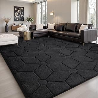 Sour Lemon Rugs Living Room 200x300,3D Black Area Rugs for Bedroom,Extra Large Rugs for living room,Machine Washable Anti Slip Short Pile Rug Carpets Mat for Kids Room Bedroom