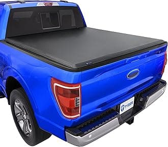 Tyger Auto T1 Soft Roll Up Truck Bed Tonneau Cover Compatible with 2015-2022 Ford F-150 | Styleside 6.5' Bed (78") | TG-BC1F9030, Black