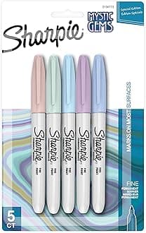 Mystic Gems Fine Point Permanent Marker 5/Pkg-2136773