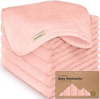 Baby Washcloth - Bamboo Washcloths Towel - Soft Baby Washcloth - Face Towel for Baby, Adult and Infant - Baby Towels (Blush Pink)