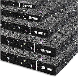 etm Anti-Vibration Washing Machine Mat - 20mm Thick Rubber | 60x60cm