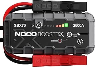 Boost X GBX75: 2500A UltraSafe Jump Starter Power Pack – 12V Car Battery Booster, Portable Power Bank & Jump Leads - For 8.5L Petrol and 6.5L Diesel Engines