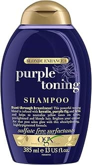 OGX Sulfate Free Blonde Enhance Purple Shampoo, 385ml