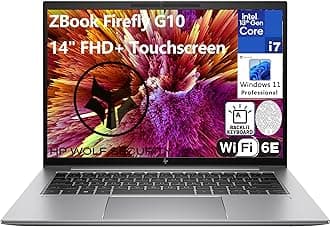 HPZBook Firefly 14 G10 14" FHD+ Touchscreen Mobile Workstation Business Laptop Computer, 13th Gen Intel i7-1360P, 64GB DDR5 RAM, 1TB PCIe SSD, WiFi 6E, Backlit Keyboard, FR, Windows 11 Pro, Tilsiy
