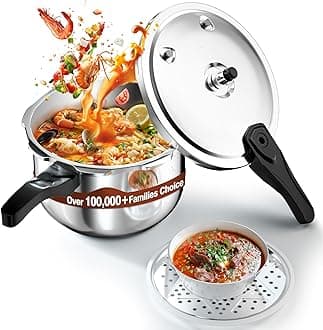 Pressure Cooker, 11 Quart Stainless Steel Pressure Canner, Induction Compatible Cookware with Spring Valve Safeguard Devices,Compatible with Gas & Induction Cooker