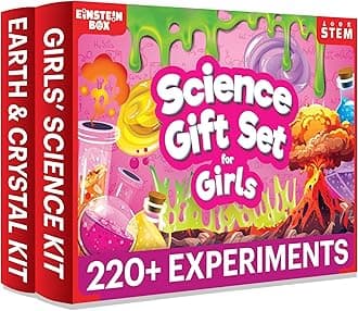Einstein Box Science Gift Set for Girls Ages 8-10-12-14 Years | Rakhi Gifts for Girls | Birthday Gifts Ideas for Kids | STEM Learning Toys for 8,9,10,11,12,13,14-Year-Olds | 2-in-1 Learning Set |