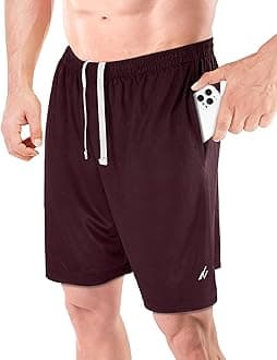 NY Threads Men's Athletic Shorts Quick Dry Loose-Fit Lightweight Running Workout Gym Shorts with Pockets