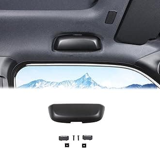Sunglasses Holders Compatible with Toyota Land Cruiser Prado 250 J250 LC250 2024 2025, ABS Glasses Holder Sunglasses Case Storage Box Replace for Overhead Roof Grab Handle (Black)