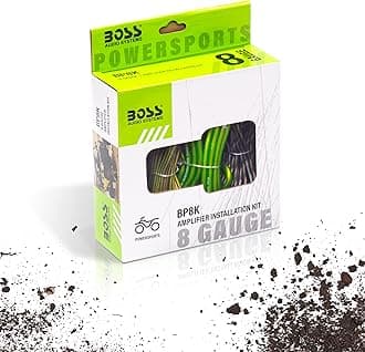 BOSS Audio Systems BP8K 8 Gauge Car Amplifier Installation Wiring Kit - A Car Amp Wire Kit Helps You Make Connections and Brings Power to Your Radio, Subwoofers and Speakers