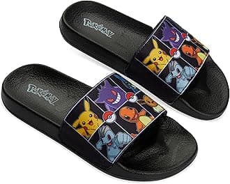 PokemonBoys Slides, Beach or Pool Shoes for Kids - Gamer Gifts