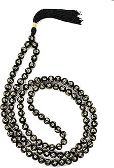 Amazing Gemstone Japa Mala 108 Prayer Beads Necklace and Wrist Mala Bracelet for Meditation