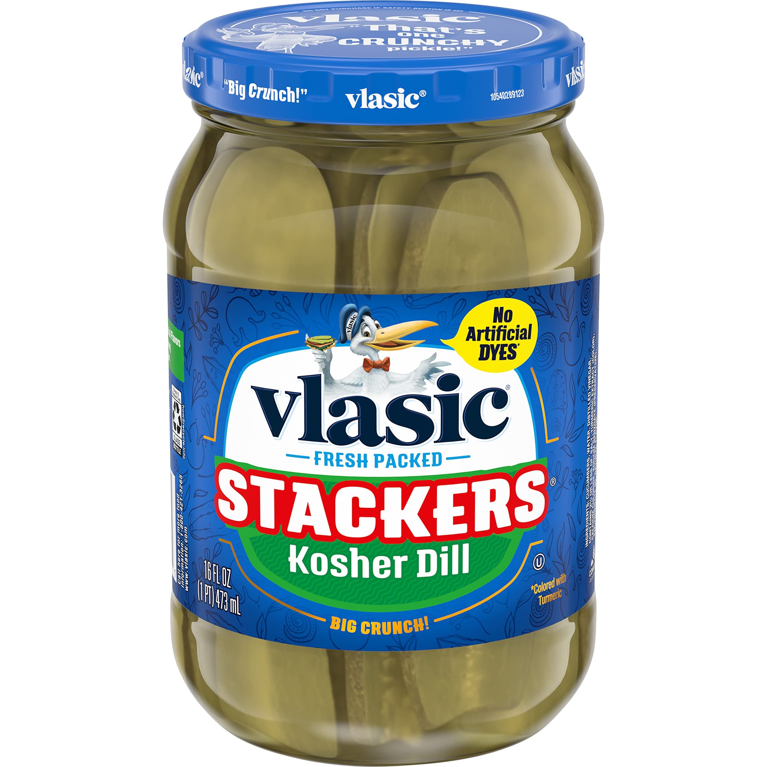 Stackers Kosher Dill Pickles, Keto Friendly, 16 FL OZ