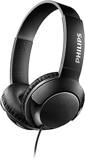 Philips BASS+ On Ear Headphones - Black (SHL3070BK/27)