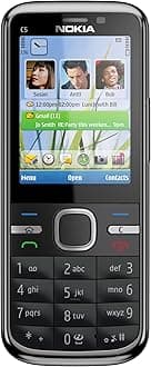 C5-00 5MP Sim Free Mobile Phone - Black