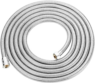 Long Shower Hose 4M Stainless Steel Shower Hose Waterproof Anti-Kink Anti-Explosion With Brass Connector Hose