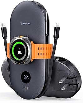 SwanScout 10000 mAh Power Bank for Samsung Watch and Mobile Phone