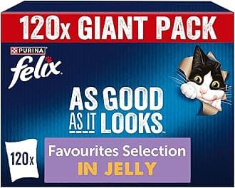 As Good As it Looks Favourites Selection in Jelly Wet Cat Food 120x85g