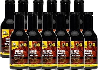 Bardahl 1511 Engine Power Booster - Motor Oil Additive for Engine Power and Efficiency - Car Engine Restore Treatment - Made for High Performance, Heavy Loads, Towing, RVs, Off Roading - 12 Pack
