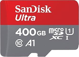 400GB Ultra microSDXC UHS-I Memory Card with Adapter - 120MB/s, C10, U1, Full HD, A1, Micro SD Card - SDSQUA4-400G-GN6MA