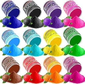 Food Coloring Powder - 12 Vibrant Colors Powered Food Coloring, Food Grade High Concentrated Food Dye for Baking, Cake Decorating, Icing, Cookies, Candy, Slime, 5g/bottle