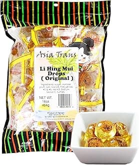 - Asia Trans Golden Plum Crack Seed Drops - Hawaiian Favorite Sweet, Sour & Salty Dried Asian Plum Hard Candy